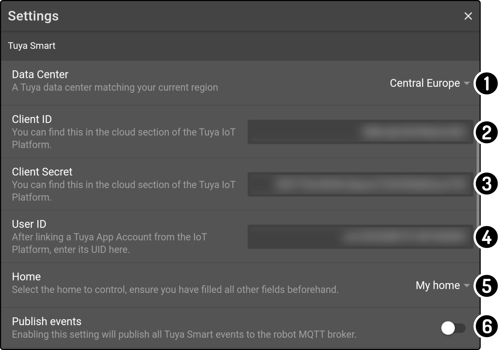 Integration with Tuya - Home Automation