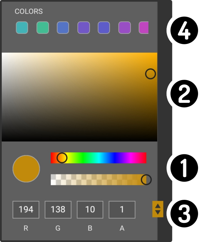 settings colorwheel