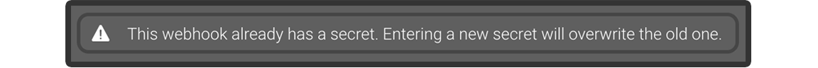 webhook secret