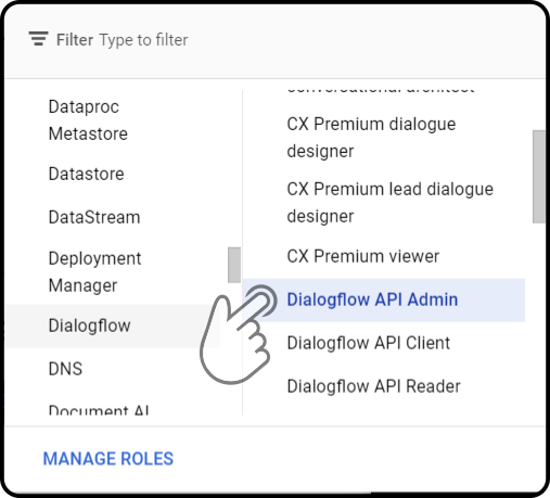 service account role