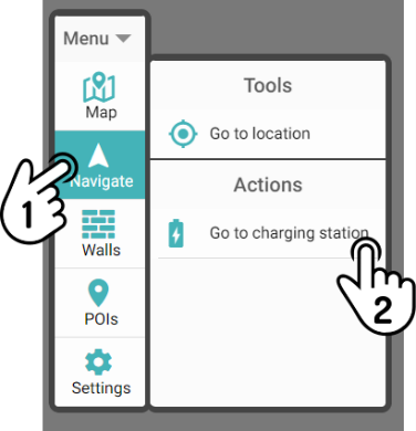 menunavigatechargingstation