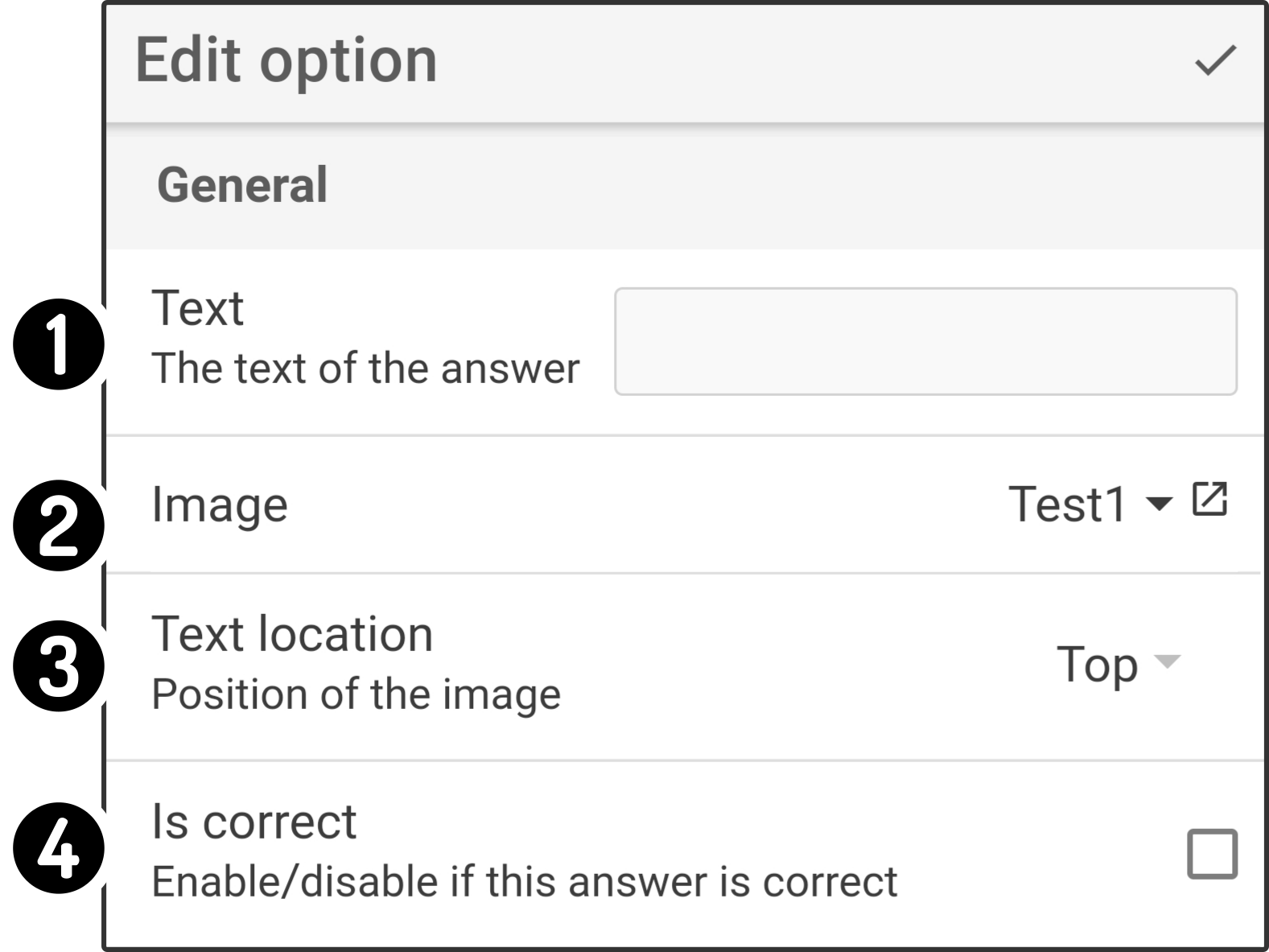 modal edithorizontalanswer