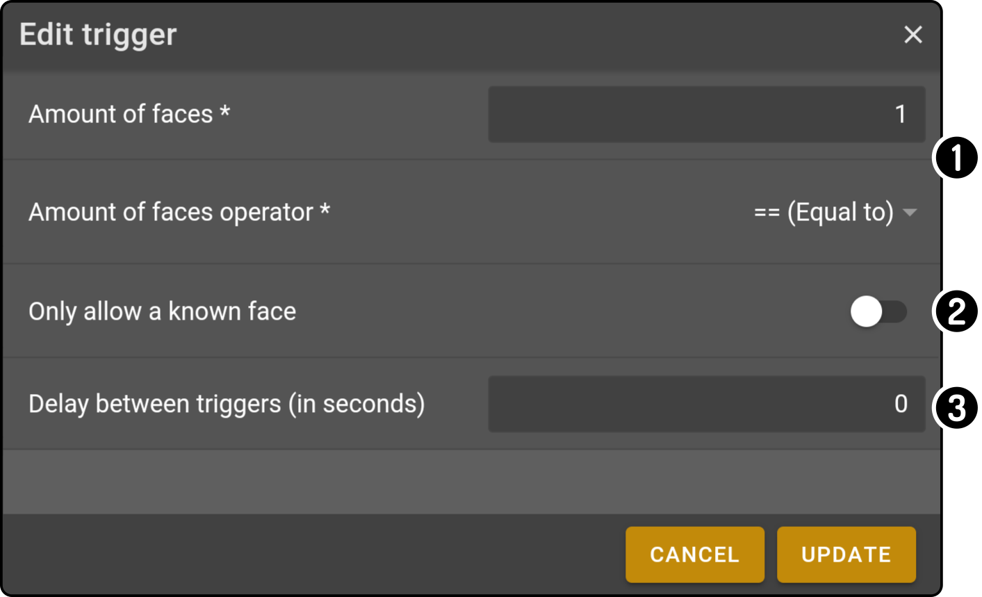 facedetection settings