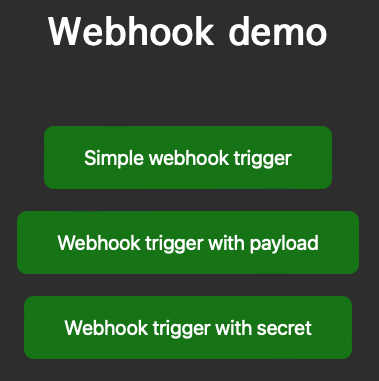webhook buttons